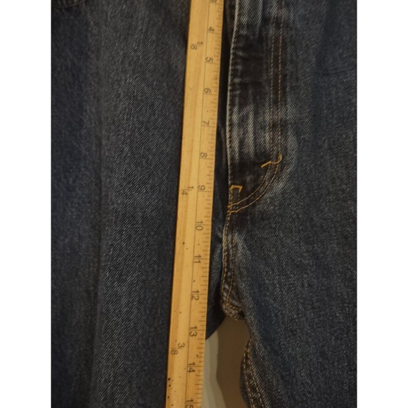 Levi's 505 Straight Leg Denim Jeans Mens Size 40x34 Measures 40x32.5 - Picture 3 of 7